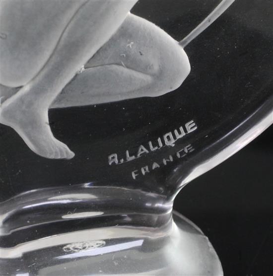 Tireur dArc/Archer. A glass mascot by René Lalique, introduced on 3/8/1926, No.1126 Height 12cm.